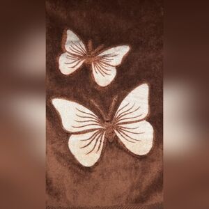 Vintage sears colormate butterfly towel